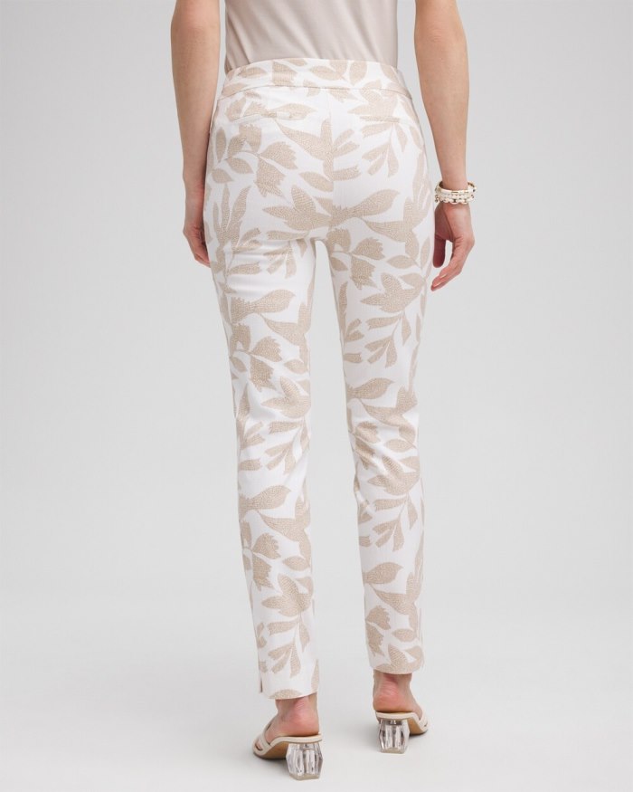 Women's Brigitte Leaf Etch Ankle Pants - Alabaster/Sycamore