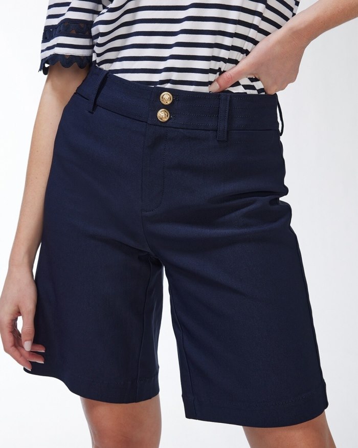 Women's Trapunto Shorts - Classic Navy