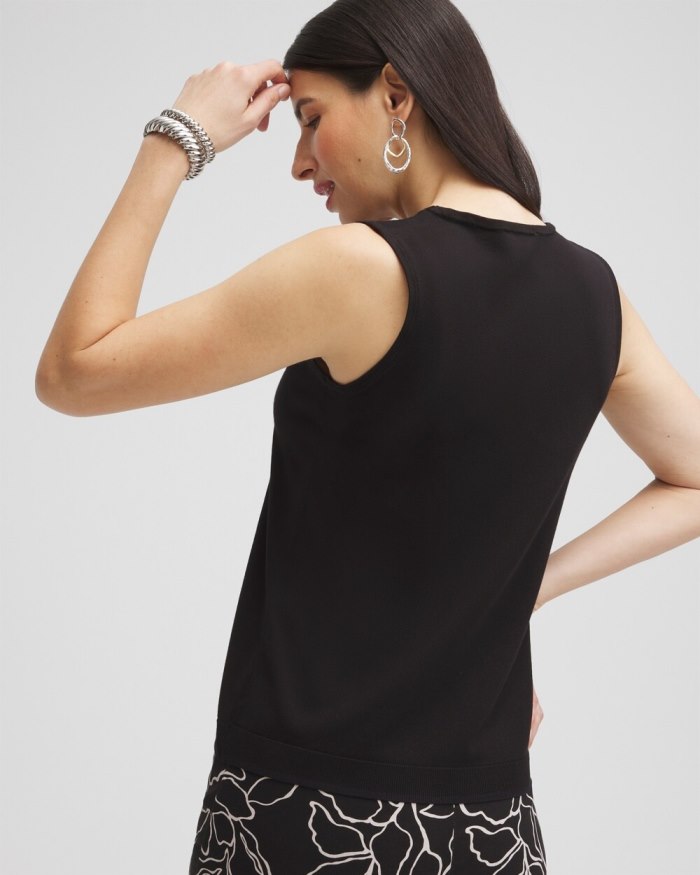 Women's Spun Rayon Tank - Black