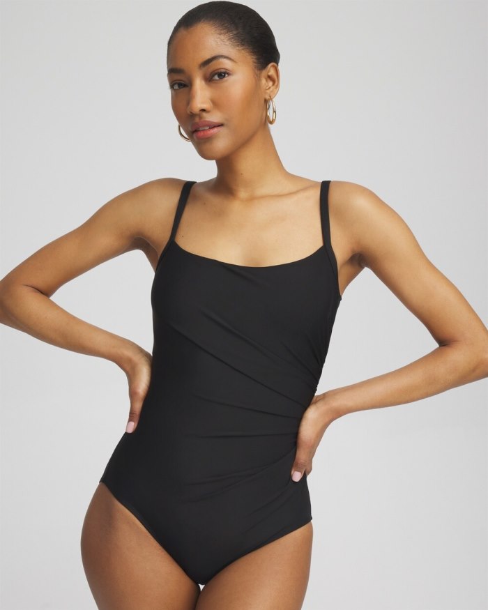 Women's Miraclesuit Rock Solid Starr Swimsuit - Black