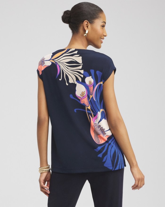 Women's Travelers Floral Tunic - Travelers India Ink