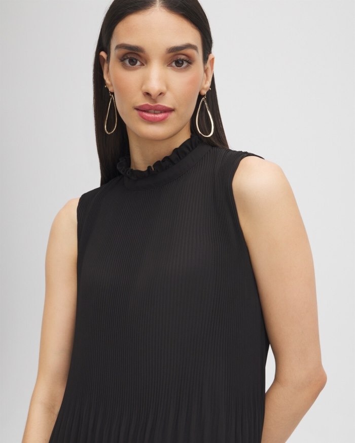 Women's Black Label Pleat Dress - Black