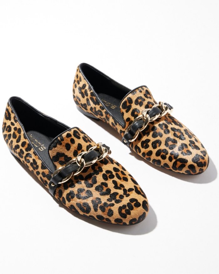 Women's Animal Print Loafers - Leopard