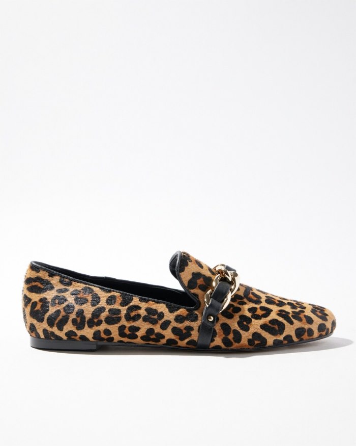 Women's Animal Print Loafers - Leopard