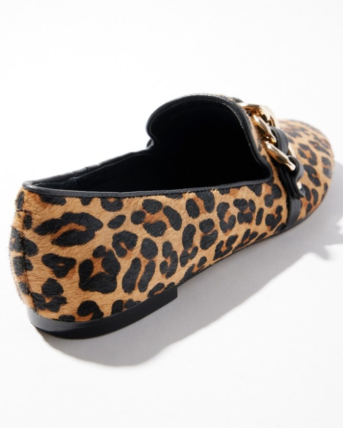 Women's Animal Print Loafers - Leopard