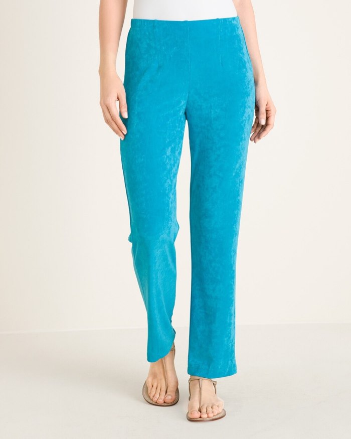 Women's Travelers Classic No Tummy Pants - Algiers Blue - Click Image to Close