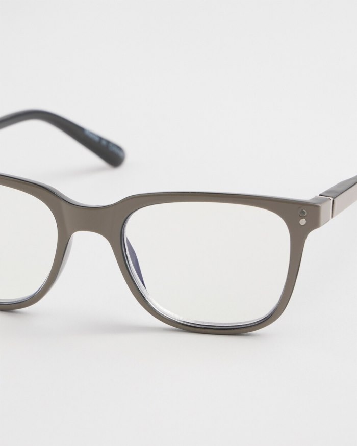 Women's Neutral Colorblock Readers - Neutral