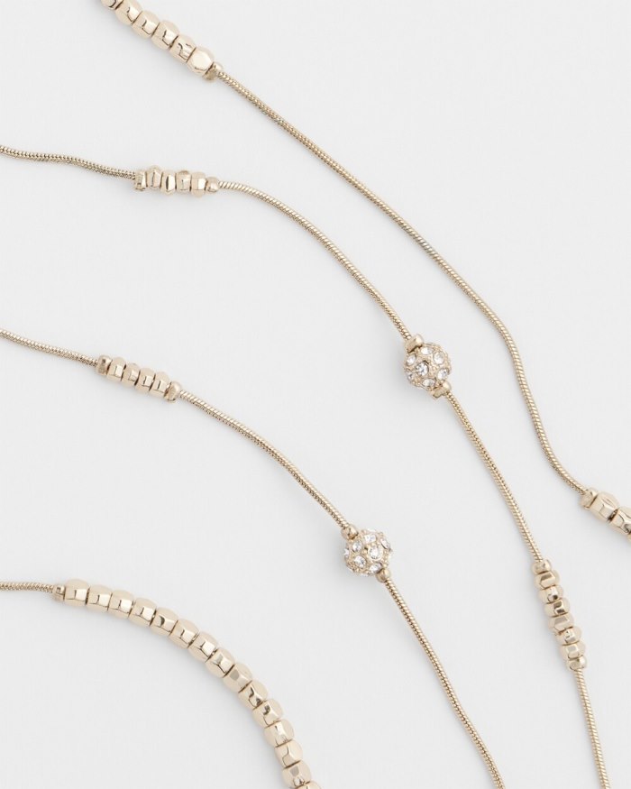 Women's Hexie Multi-Strand Necklace - Rose Gold