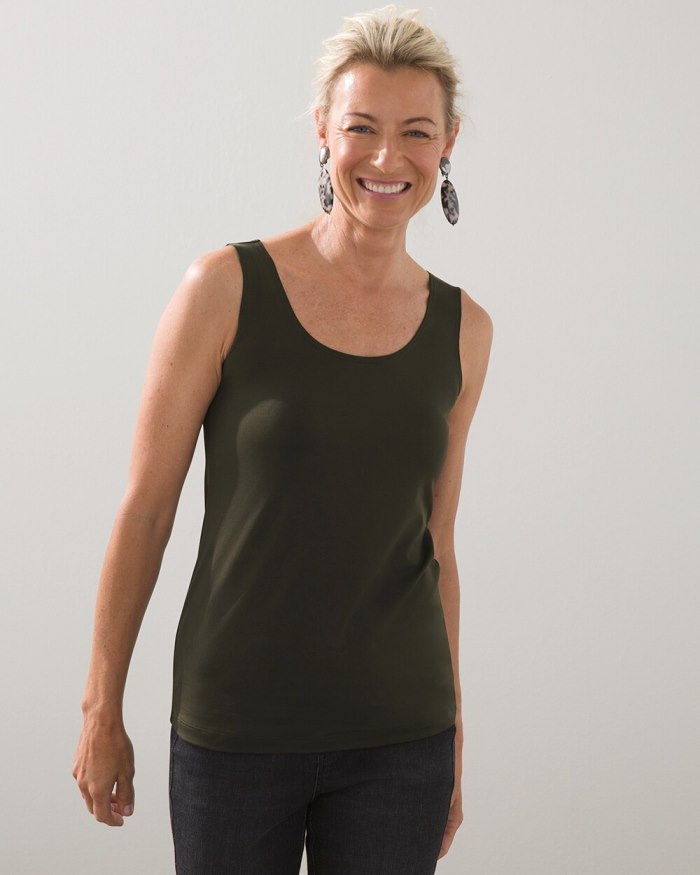 Women's Microfiber Tank - Primordial Forest - Click Image to Close