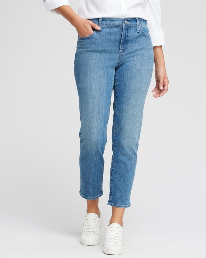 Women's Girlfriend Cropped Jeans - Mill Street Indigo