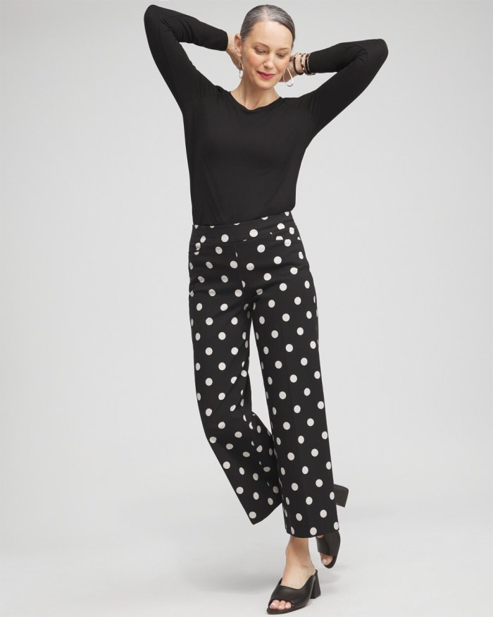 Women's Touch of Cool Dots Flare Tee - Black