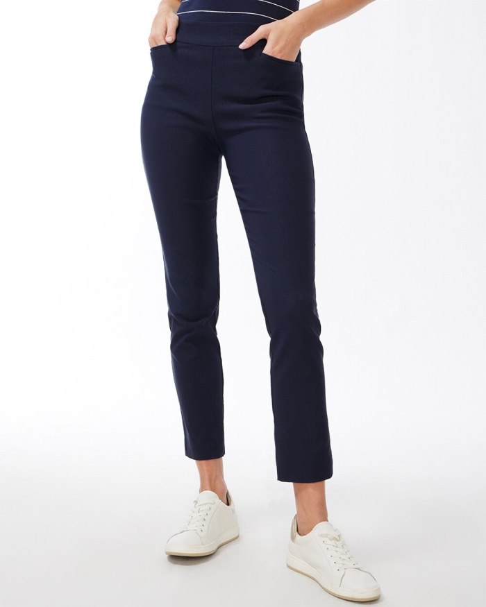 Women's Brigitte Slim Ankle Pants - Classic Navy - Click Image to Close