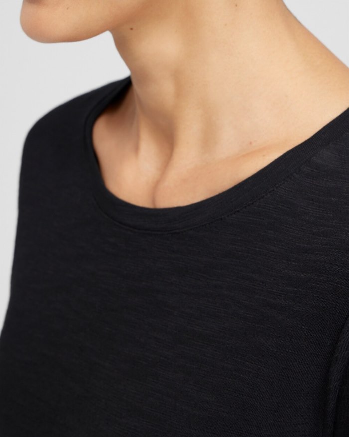 Women's 3/4 Sleeve Tee - Black