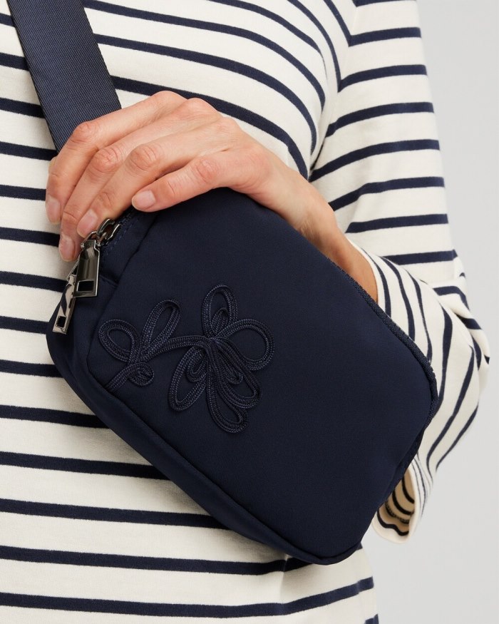 Women's Neema Soutache Belt Bag - Classic Navy