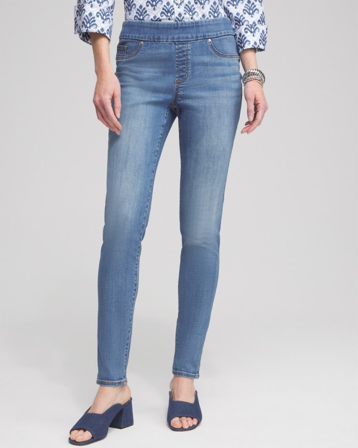 Women's Pull-on Jeggings - Aquaria Indigo