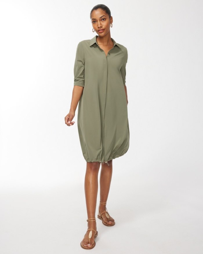 Women's Zenergy UPF Bungee Dress - Dark Moss