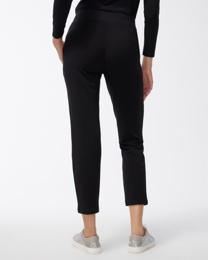 Women's Zenergy French Terry Ankle Pants - Black