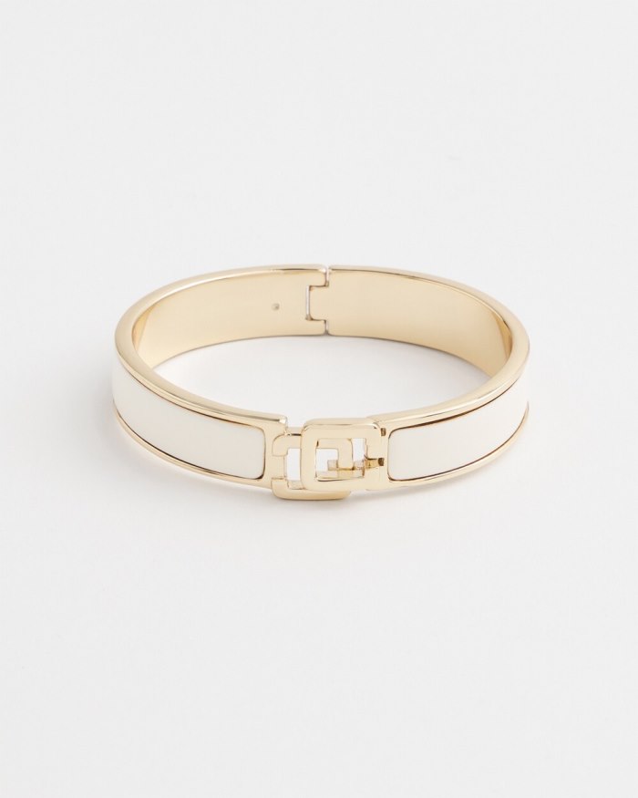 Women's White Chico's Click Bangle - Alabaster