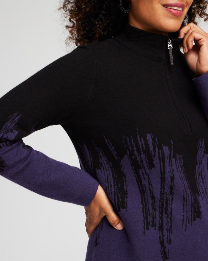 Women's Zenergy Luxe Cashmere Blend Ombre Pullover - Dewberry